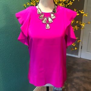 Amanda Uprichard Pink Top Med